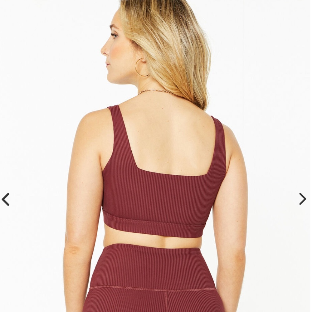 NEW SoulCycle Burgundy Ribbed Set - Picture 4 of 11